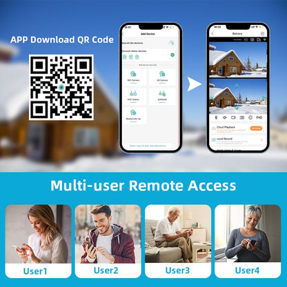 8MP 4K iCSee WiFi Camera PTZ Dual Screens Auto Tracking Night Vision CCTV Surveillance Camera Outdoor 6MP Security IP Camera