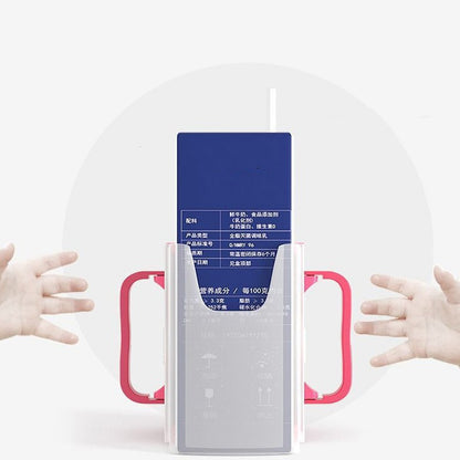 Bottle Cup Milk Holder Adjustable Safety Plastic Baby Toddler Juice Box Drinking Durable Adjustable Milk Carton Holder