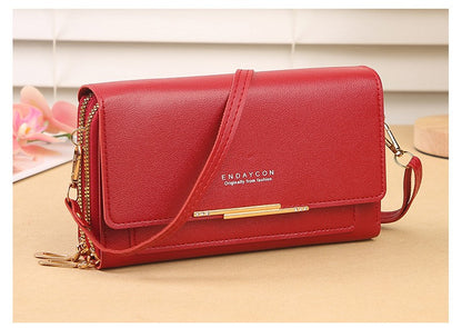2024 New Women's Wallet Korean Multifunctional Shoulder Bag Mid-length Clutch Coin Purse