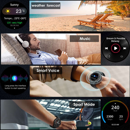 G6/ Trek 1 Smart Watch AMOLED Esportes ao Ar Livre GPS Bússola Frequência Cardíaca À Prova D'Água Chamada Bluetooth 5ATM One Plus Smartwatches Para Homem