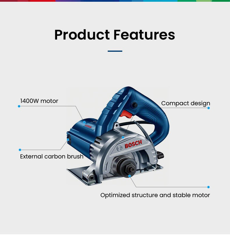 Serra de Mármore Bosch GDC 140 GDM 13-34 Profissional Serra Circular Elétrica Portátil Fabricação Precisa Sem Costura