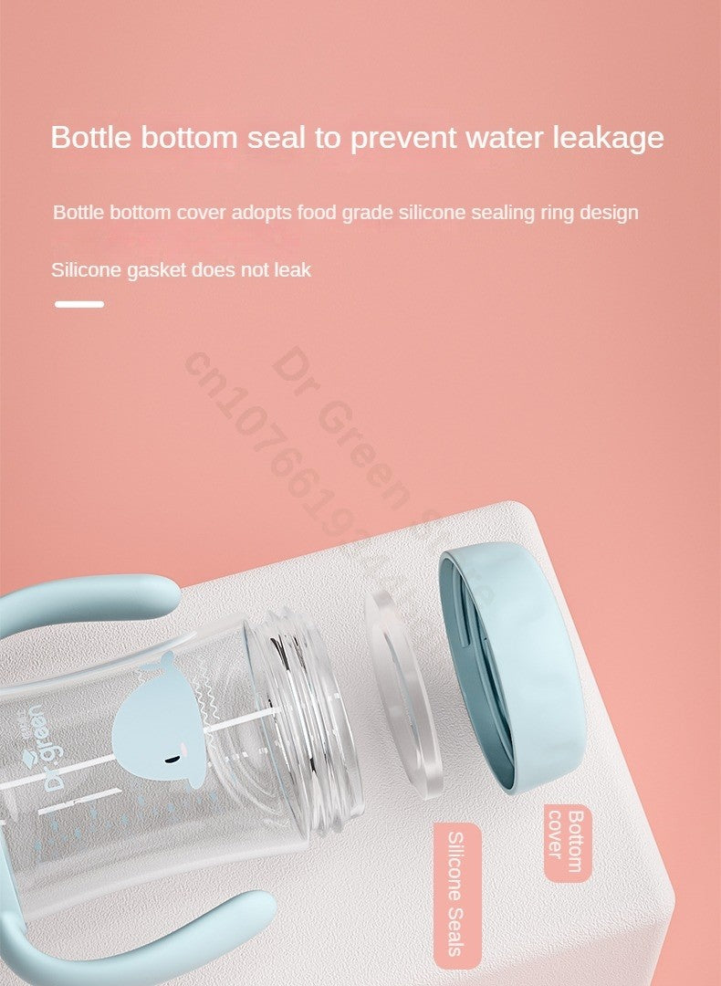 Dr.Green Wide Mouth Newborn baby bottles PPSU Washable Bottles Forward and reverse bi-directional scale inverted milk brewing