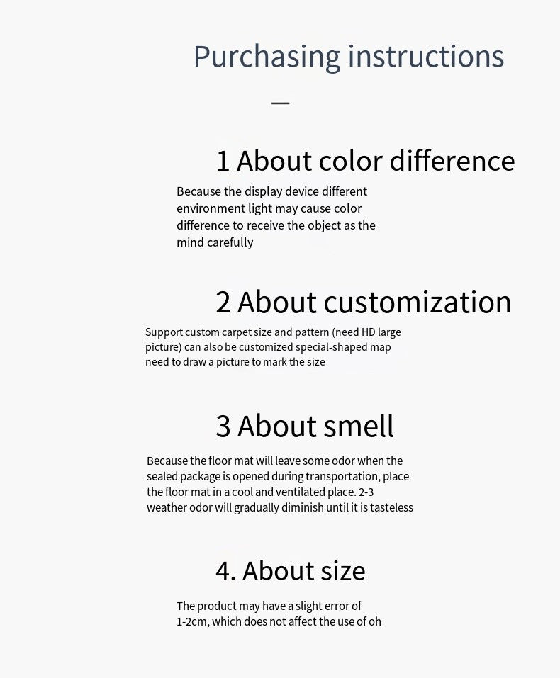 VIKAMA 1PC Silk Wool Rugs Children's Room Living Room Bedroom Tie-Dye Non-Slip Washable Machine Washable Carpet Mats