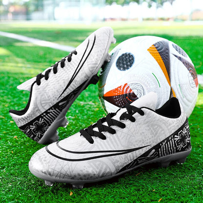 Men Soccer Shoes Adult Kids FG Football Boots Cleats Grass Training Turf Shoes Outdoor Non Slip Futsal Sneakers Unisex