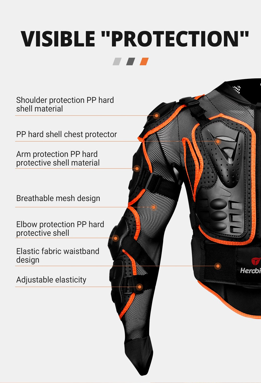 New Motorcycle Jackets Men's Full Body Armor Protection Jackets Motocross Enduro Racing Moto Protective Equipment Clothes S-4XL