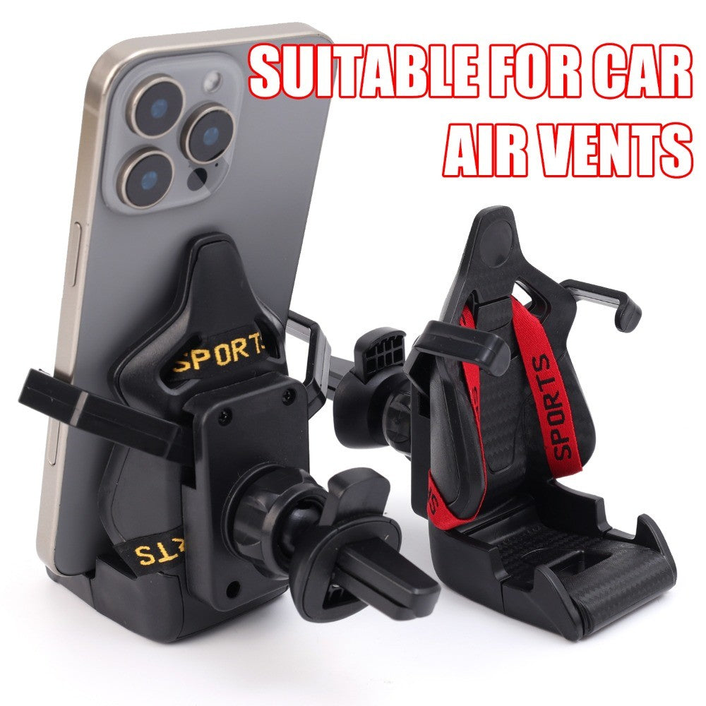 Car Air Vent Phone Holder Mount Universal 360° Rotating ABS Dashboard Navigation Bracket for IPhone Samsung Anti-Shake GPS Clip