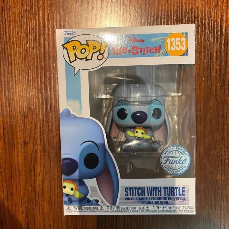 Funko Pop Stitch Original #1353 #1229 Versão Q Boneco Estatueta Decoração de Mesa Modelo Colecionável Edição Limitada Brinquedos Presente Infantil