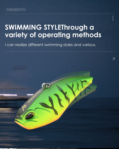 Iscas de Pesca MEREDITH Apex Vibe F85mm 24g Wobblers Iscas de Pesca Isca de Vibração para Acessórios Artificiais de Profundidade Total