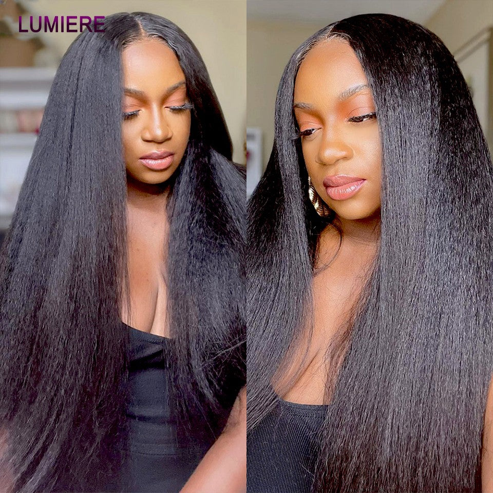 Pacotes de Cabelo Humano Liso Kinky Yaki 100% Cabelo Humano Virgem Puro Brasileiro Extensões de Cabelo em Promoção/Liquidação