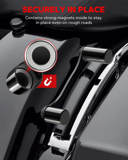 Capa magnética para ponto de hardware de encaixe de 4 peças para motocicleta Harley Davidson Touring CVO Road King Electra Street Glide 2009-2025