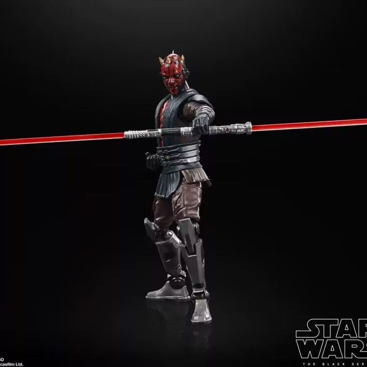 Star Wars The Black Series Darth Maul Figura de Ação - Brinquedo Colecionável Modelo The Clone Wars para Crianças e Presentes de Hobby
