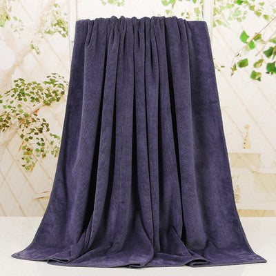 100X200cmMicrofiber Bath Towel ,  Extra Absorbent, Fast Drying, Multipurpose for Swimming, Fitness, Sports, Yoga, Grey