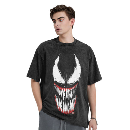 We Are Venom Washed T Shirts Streetwear Hip Hop Novelty T-Shirts  Tees Tops for Men Women Short Sleeve Street Printed