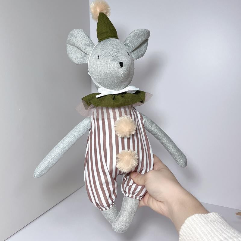 2025 Baby Plush Toy Comforts Sleeping Cute Rabbit, Bear, Mouse Baby Girl Doll, Cloth Doll Doll