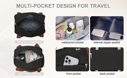 Cabin Bag 40x20x25 Ryanair, 45x36x20 Large Maximum Hand Luggage for Men and Women, Sports Tote Weekender Bag, Travel Duffel Bag