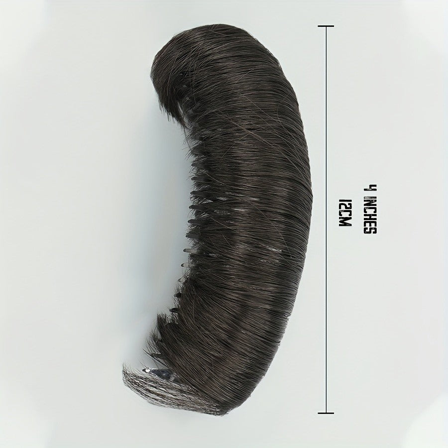 Franja Invisível de Cabelo Sintético, Almofada de Cabelo Liso Alto para Pentear para Cima, Acessórios de Cabelo Falso, Extensão de Cabelo Natural para Peruca Feminina