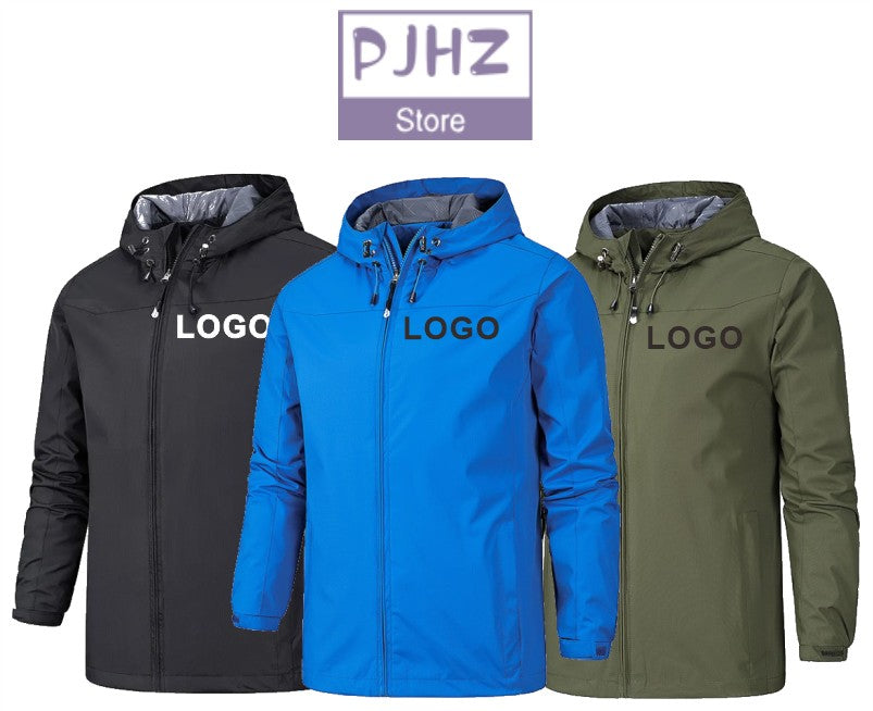 Outdoor Jacket Windproof Waterproof Breathable Thin Jackets Windbreaker Cycling Mountaineering Clothes Custom Logo Print