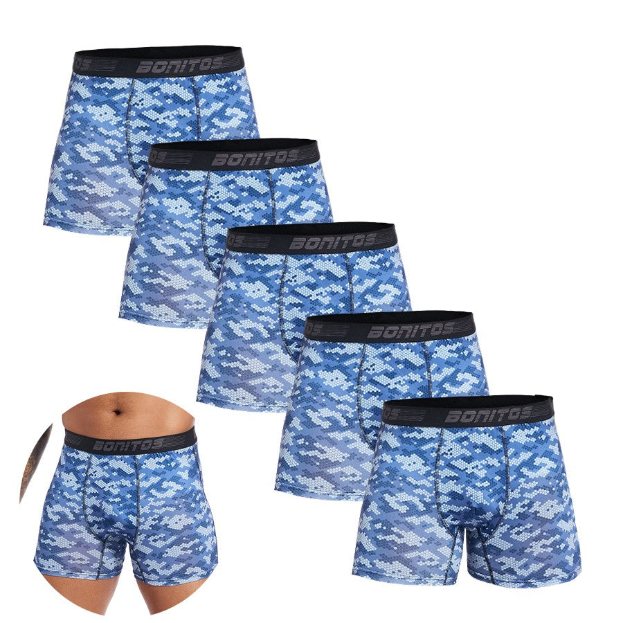 5pcs Pack 2025 Men Panties Polyester Underwear Male Brand Boxer And Underpants For Homme Lot Luxury Set Sexy Shorts Gift Slip