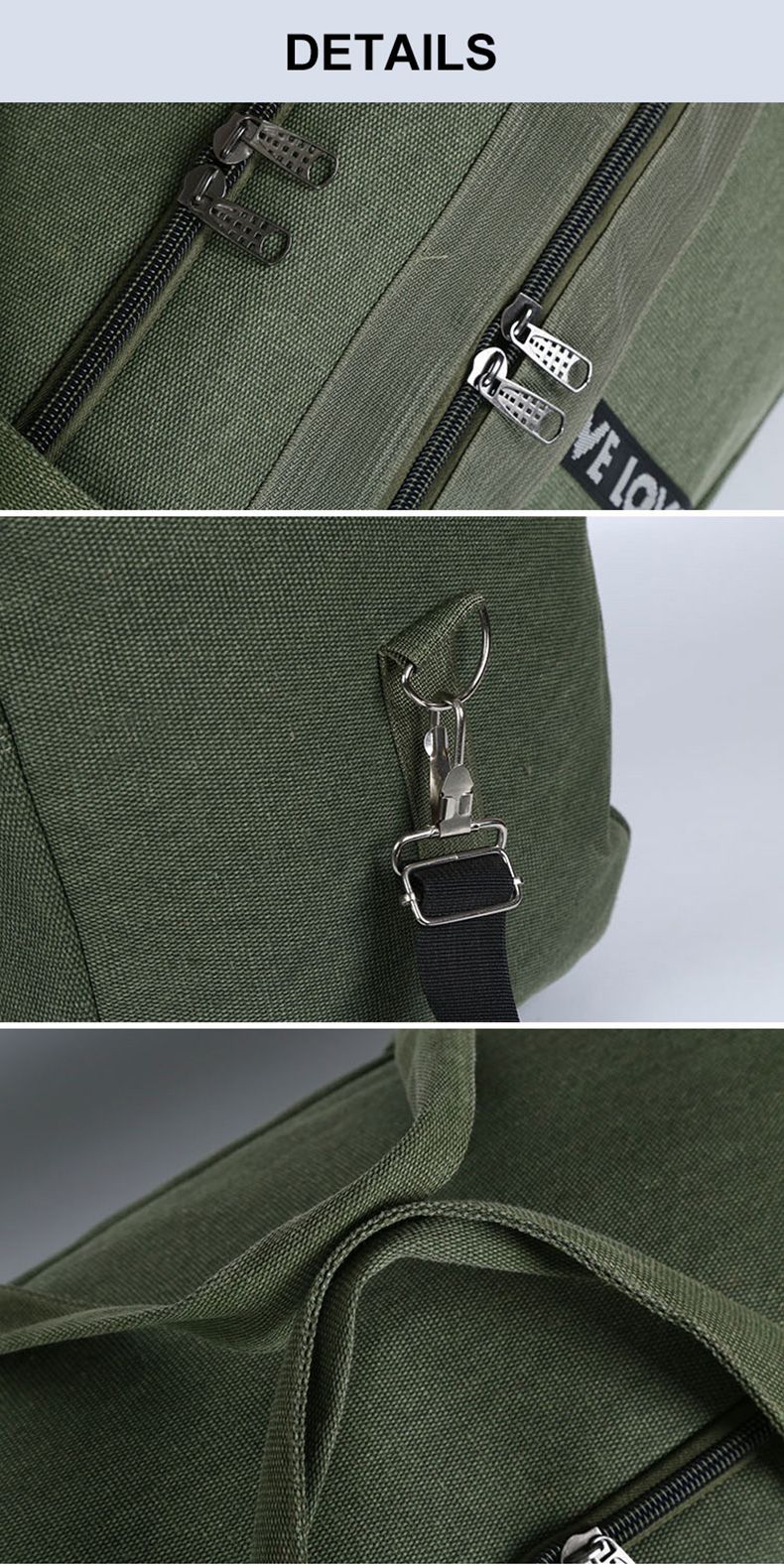 Large Canvas Travel Duffel Bag Waterproof Men's Shoulder Luggage Storage Bags Outdoor Trainning Fitness Sports Handbag XA927D