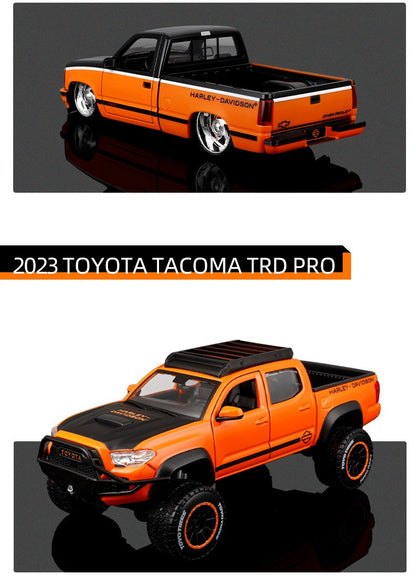 Novo Em Estoque Maisto 1:24 Toyota Tacoma Harley Davidson Chevrolet Camaro Zl1 Liga Fundida Modelo de Carro Miniatura Simulação Brinquedo