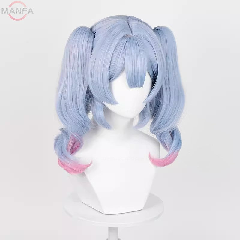 2 estilos de peruca Miku Rabbit Hole Cosplay, perucas sintéticas resistentes ao calor + touca de peruca