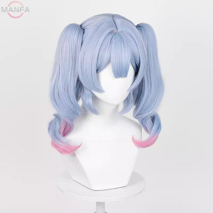 2 estilos de peruca Miku Rabbit Hole Cosplay, perucas sintéticas resistentes ao calor + touca de peruca