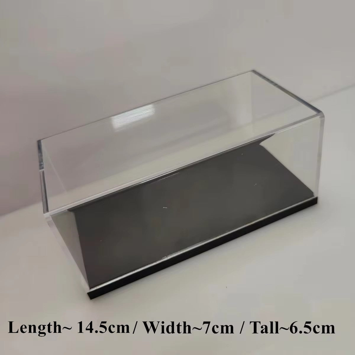 Estojo de Acrílico Transparente Rígido PVC Escala 1:43 1:64 para Miniaturas de Carros e Colecionáveis