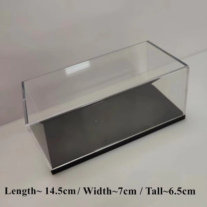 Estojo de Acrílico Transparente Rígido PVC Escala 1:43 1:64 para Miniaturas de Carros e Colecionáveis
