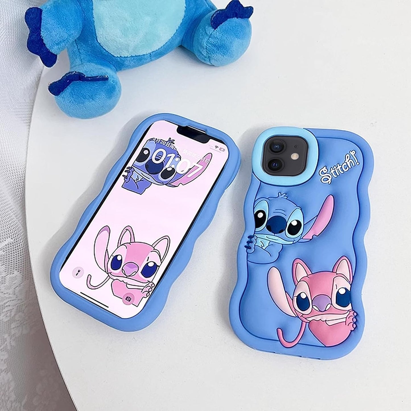 Capa de Silicone Macia com Ponto de Onda para iPhone 16 15 14 13 12 11 Pro Plus mini Max Xs XR 6 7 8 SE