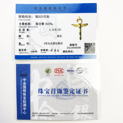 Pendants Large Amulet Golden Scarab Ankh Cross New Jewelry Vitnage 925 Sterling Silver Lucky Gift For Women Men