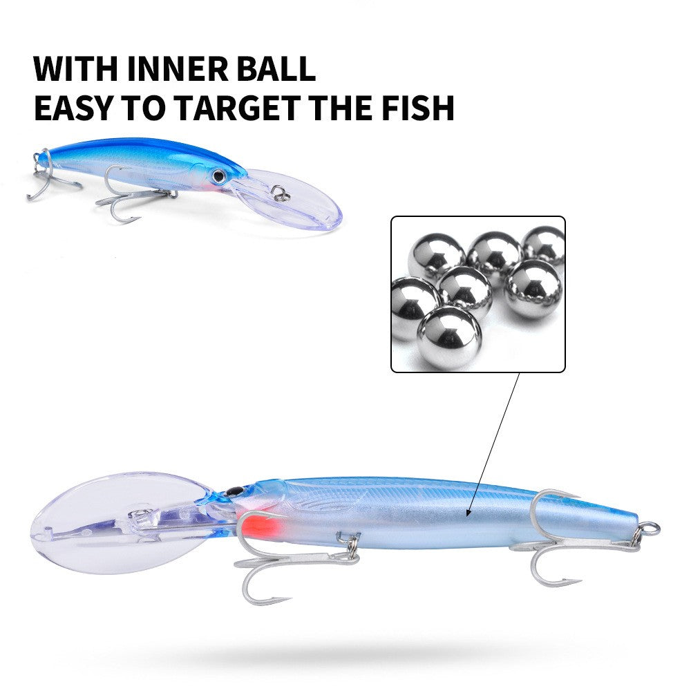 Isca Artificial Flutuante Minnow 32g 50g 75g Isca de Pesca Longa Arremesso Água Salgada Robalo Iscas Duras Minnow para Pesca de Robalo