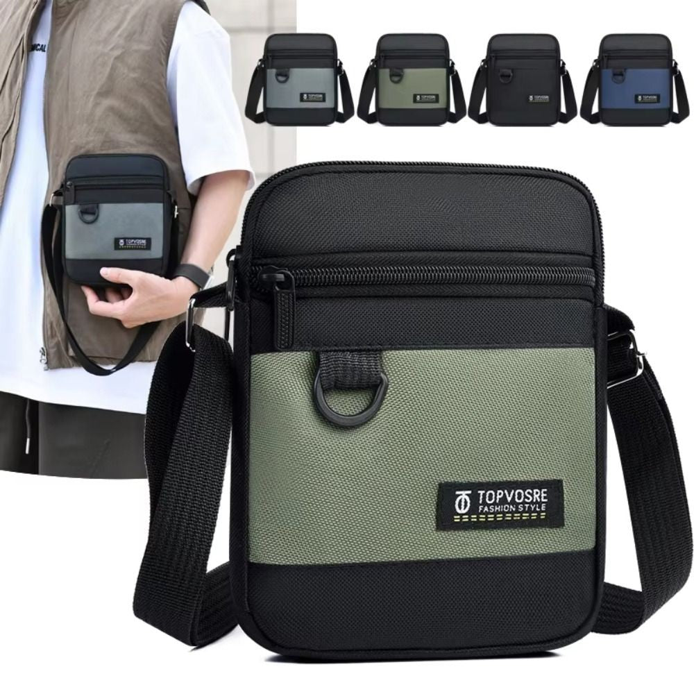 New Oxford Cloth Men Shoulder Bag Waterproof Large Capacity Crossbody Bag Comfortable Portable Messenger Bag Outdoor