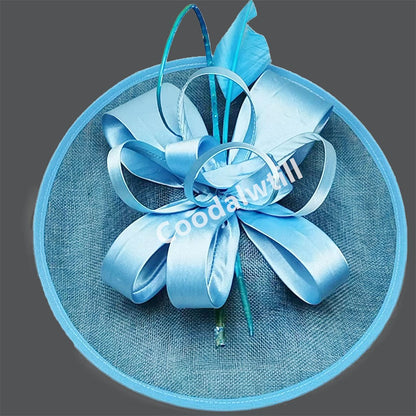 Wedding Mesh Fascinators for Women Tea Party Hat Kentucky Derby Headpiece Feather Fancy Hats Wedding Church Hatinator Headband