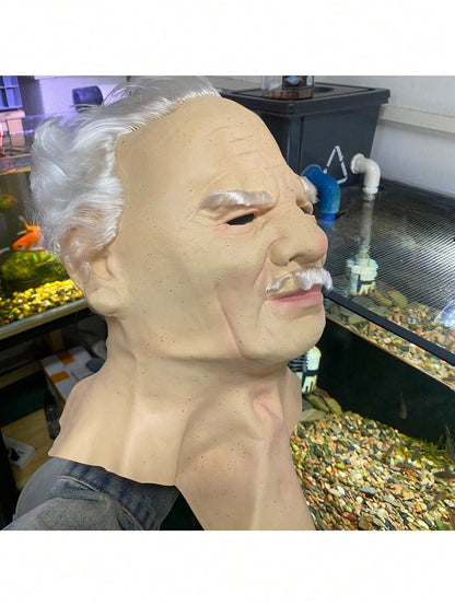 Realistic Bald Old Man Mask Breaking Bad Walter White Mask Heisenberg Latex Mask Adult Cosplay Party Masquerade Props