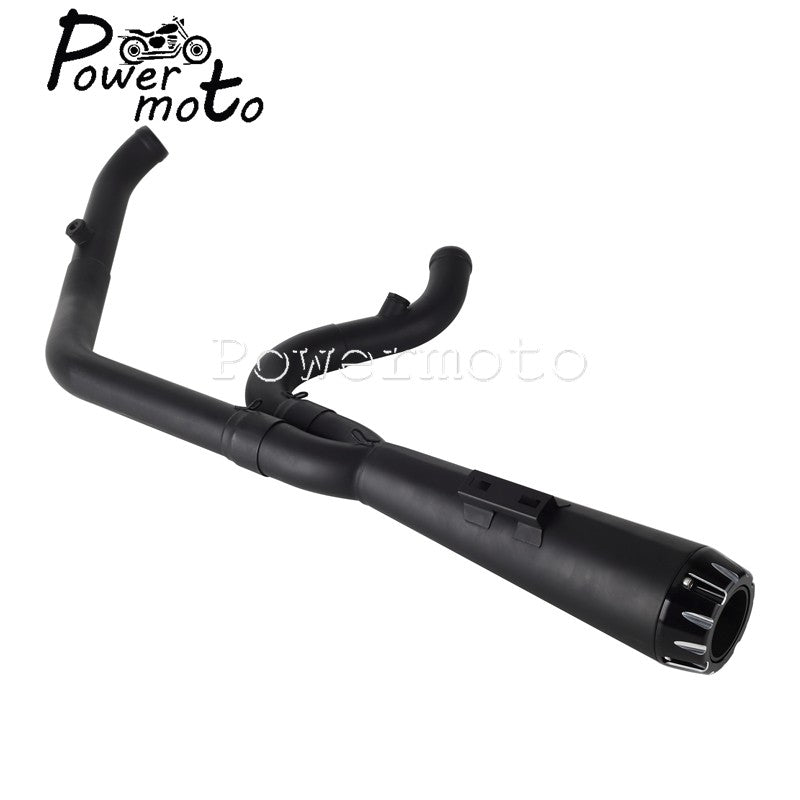 For Harley Softail Low Rider S ST EI Diablo Street Bob 2018-up 2-into-1 Motorcycle Complete Full System Exhaust Pipe Muffler