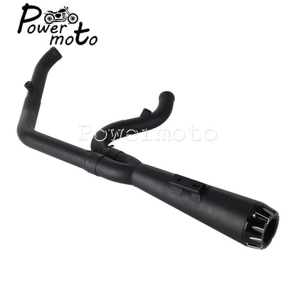 For Harley Softail Low Rider S ST EI Diablo Street Bob 2018-up 2-into-1 Motorcycle Complete Full System Exhaust Pipe Muffler