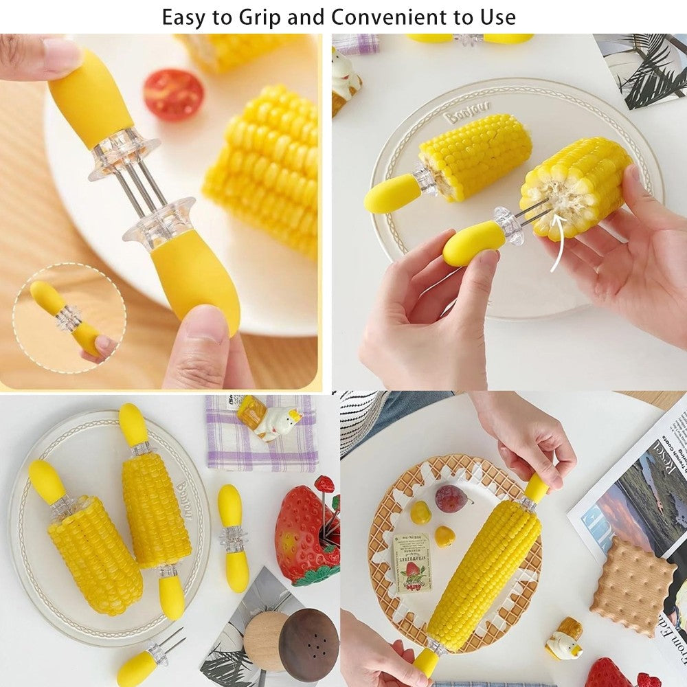Heat-Resistant Corn Forks, Exquisite Design Barbecue Sausage Tools, Durable BBQ Accessories for Grilling & Cooking