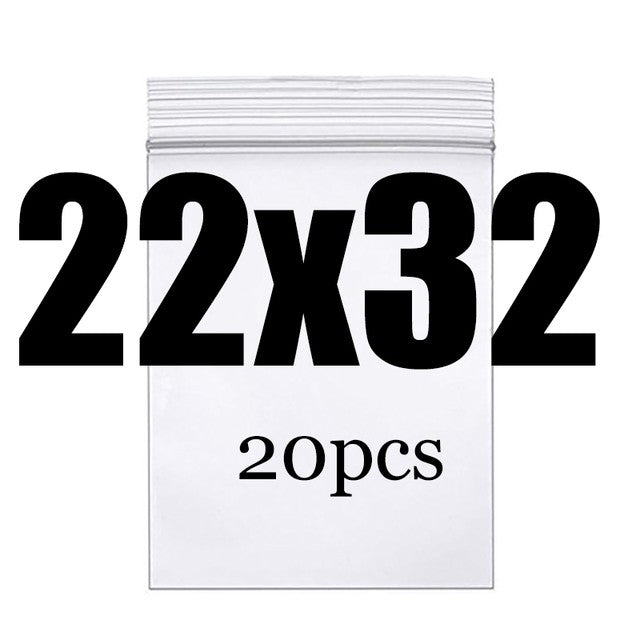 Clear Thick Zip Lock Ziplock Storage Bags Heavy-Duty Transparent Plastic Zip Package Small Jewelry Packing Reclosable Poly Pouch