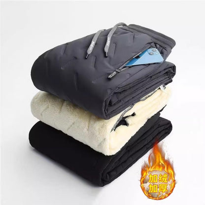 Casual Men's Clothing Men Pants Dresy Baggy Sweatpant for Women Elastic Waist Sports Drawstring Winter Clothes Warm Windproof