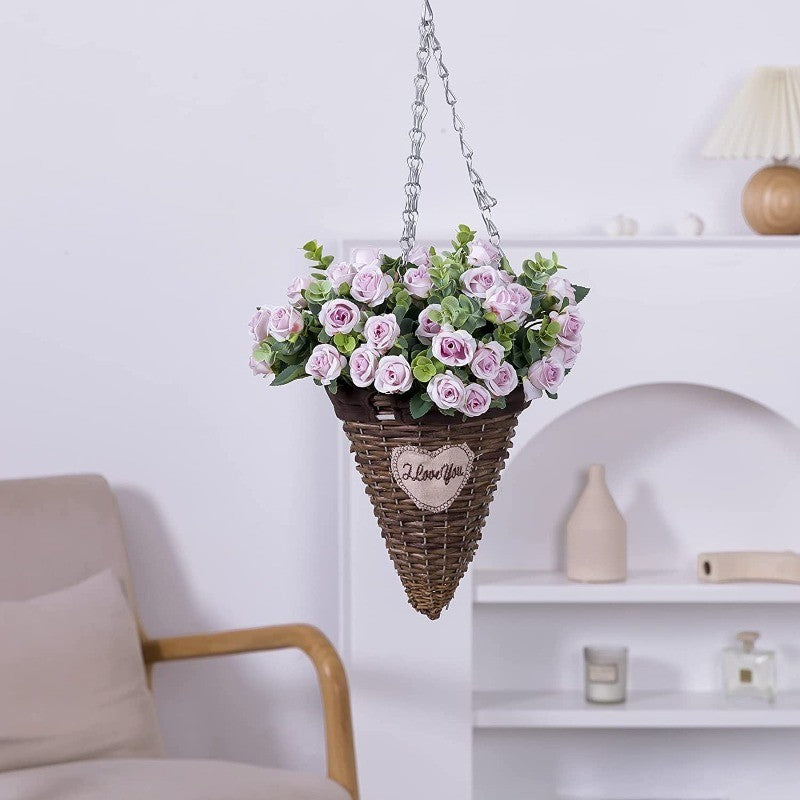 10 Heads pink Artificial Silk Rose Flowers Fake White Eucalyptus  Peony Flower Bouquet, for Home Wedding Party Garden Decoration