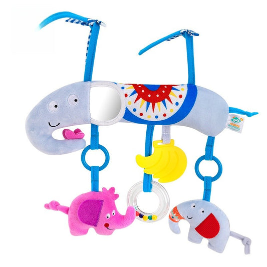 Brinquedos de Arco para Carrinho de Bebê, Brinquedo para Pendurar no Assento do Carro, Pelúcia Macia para Bebês com Som de Sinos de Vento, Bonecos para Bebês, Presente para Recém-Nascidos