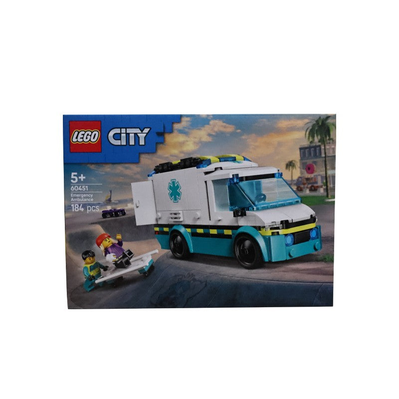 Lego 60451 Ambulância de Emergência Série City 2025 Novo Brinquedo Educacional de Blocos de Montar para Crianças