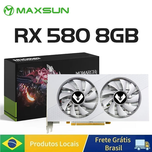 MAXSUN RX580 8GB AMD Gaming Graphics Card GDDR5 256Bit 2048SP PCI Express 3.0×16 Computer 6Pin Graphics Video Card For HDMI NEW