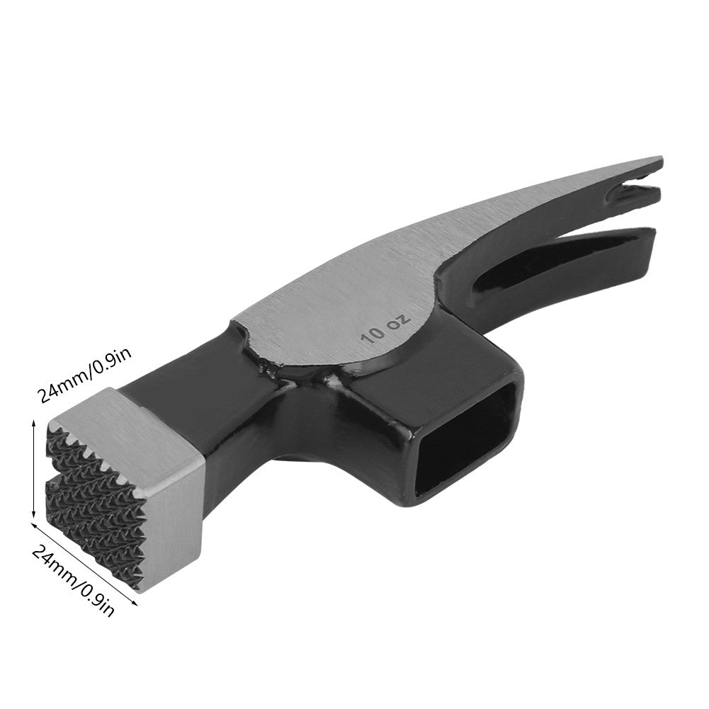 10oz Right Angle Double Fork Carpenter Claw Hammer Head Double V Type Nail Removing Design High Carbon Home Woodworking Tool