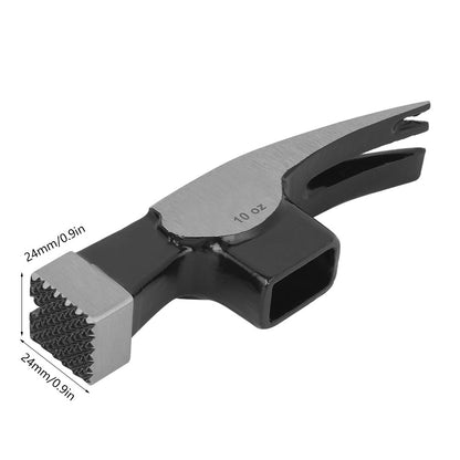 10oz Right Angle Double Fork Carpenter Claw Hammer Head Double V Type Nail Removing Design High Carbon Home Woodworking Tool