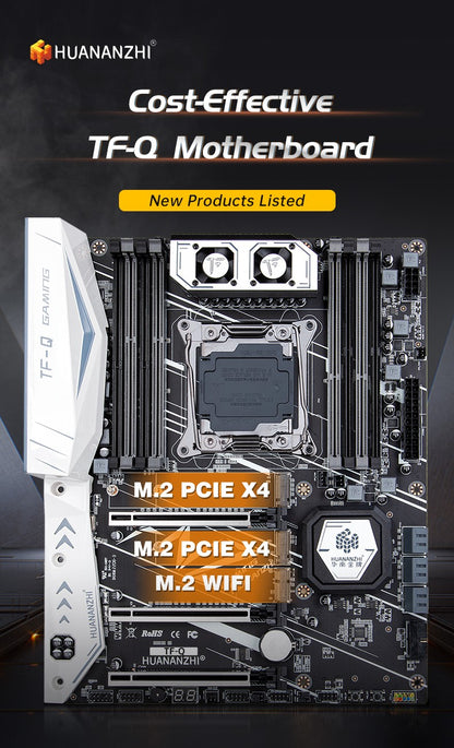 Placa-mãe HUANANZHI X99 TF Q LGA 2011-3 XEON X99 ATX Intel XEON E5 LGA 2011-3 Todas as Séries compatível com memória DDR3 DDR4 RECC NON-ECC