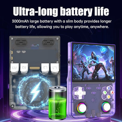 New R36 Ultra X Handheld Game Player WIFI 4.5 Inch IPS Screen Games Open Source Retro Video 64G/128G Memory