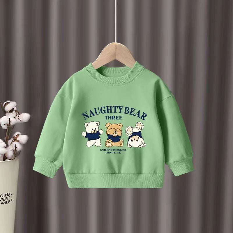 Autumn Baby Boy Clothes Set Kid Cartoon Sweatshirts Pullover Top And Pants 2pcs Suit Children Girls Fashion Sports Tracksuits
