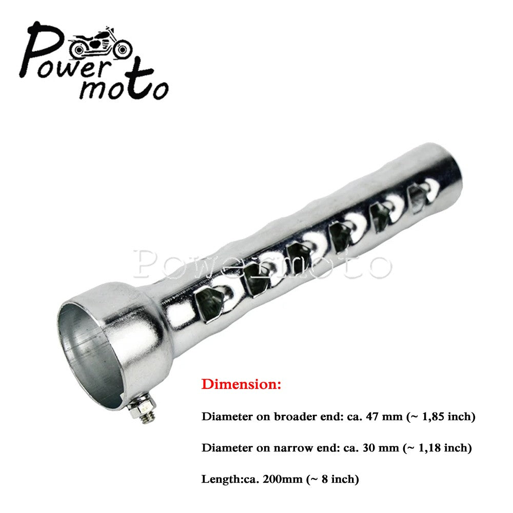 Motorcycle Exhaust Muffler 8" Length Muffler w/ DB Killer Noise Eliminator For Harley Softail Dyna Fat Bob FLHT FXST Drag Pipes