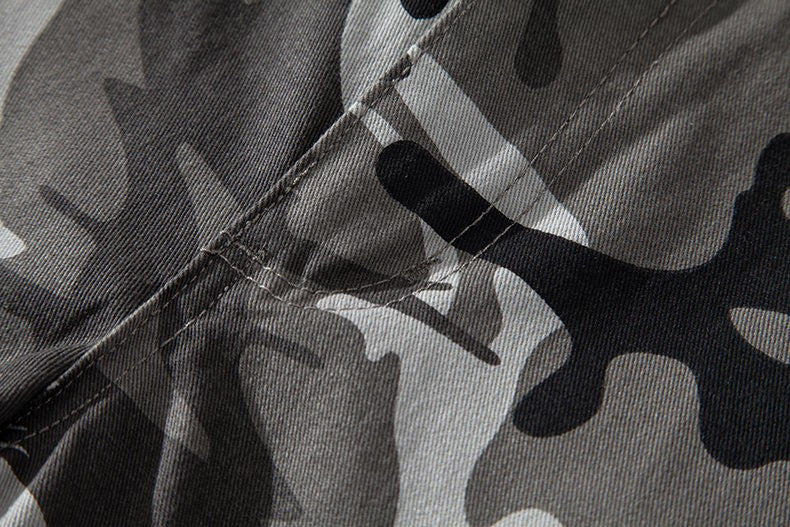 Loose camouflage beach five pants men's summer cotton thin section in the pants summer work casual shorts